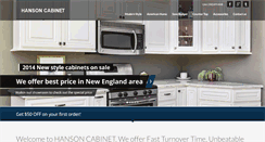 Desktop Screenshot of hansoncabinet.com
